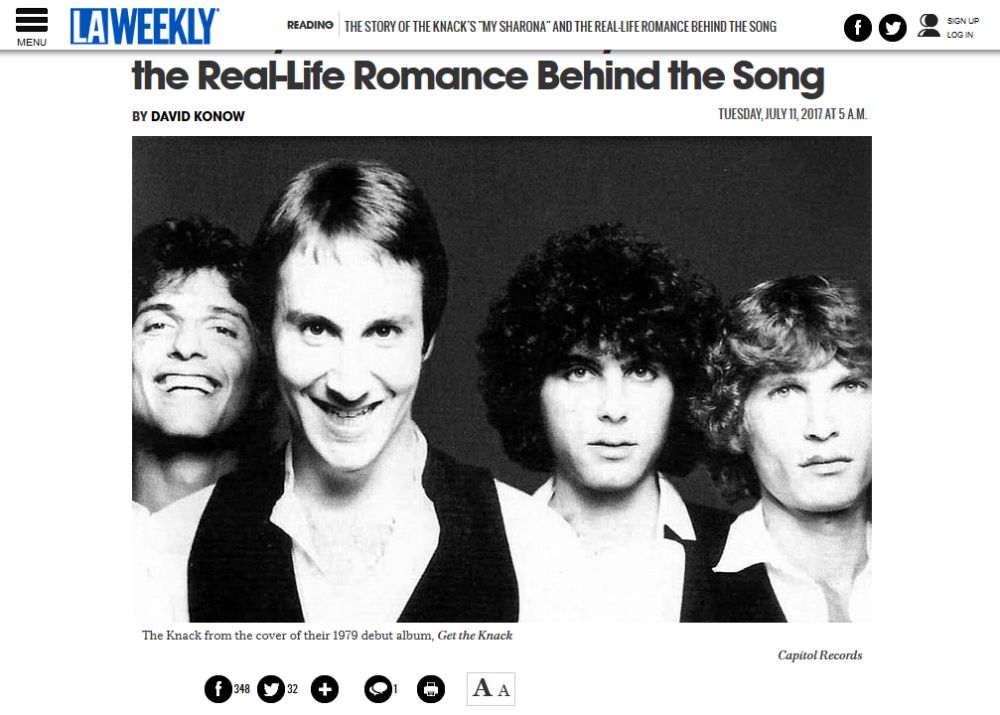 The Story Of The Knack S My Sharona And The Real Life Romance Behind